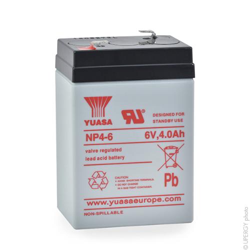 Batterie Plomb 6V 4Ah EMOS Sans Entretien Pour Lampes 3810 - Technologie AGM Fiable