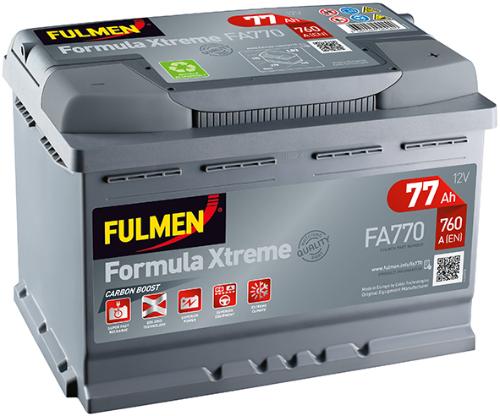 BATTERIE DEMARRAGE FULMEN / EXIDE 12V 70Ah 740A Borne AMERICAINE ( à Gauche en Façade