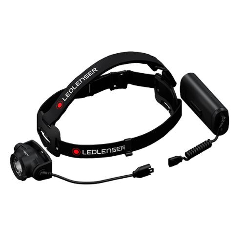Lampe Frontale LED Ledlenser IH8R 600 Lumens - Rechargeable Avec Support Casque Et Étui Ceinture - Autonomie 120h