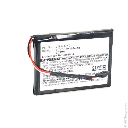 Batterie GPS Compatible Mitac Mio Mivue 388 450mAh - Remplacement Fiable Subtel