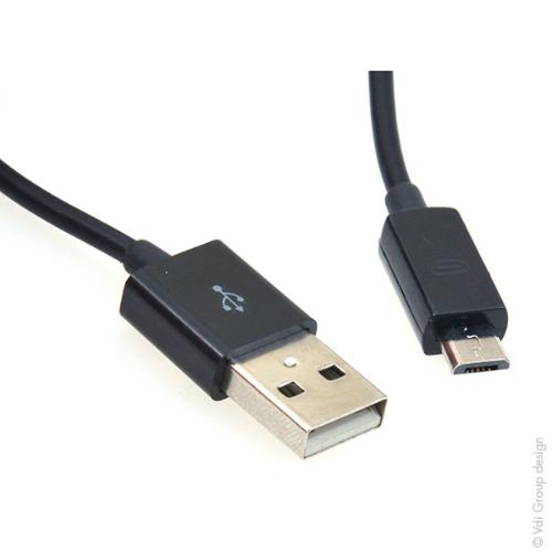 Cable USB a micro USB SBS Negro 1 m | Leroy Merlin
