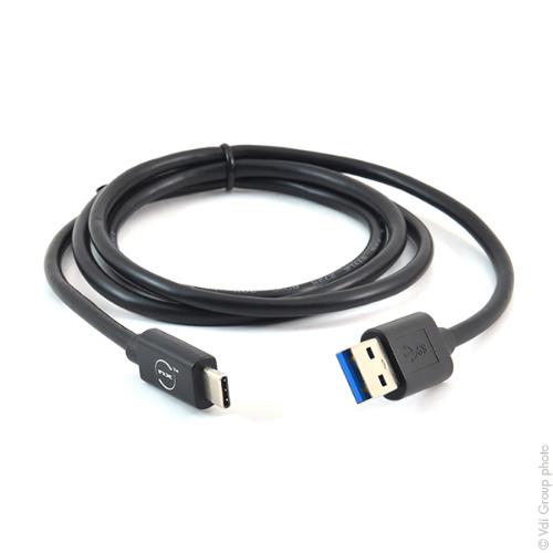 Câble USB-C Vers USB-A 1,5m Samsung - Charge Rapide 3A Et Data - Robuste Blanc
