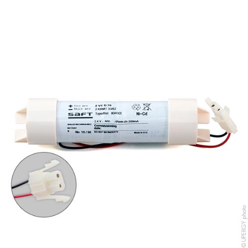 Batterie Eclairage Secours 2 VNT DH U 2 4V 4000mAh Batterie Au Nickel batterie-eclairage-secours-2-vnt-dh-u-2-4v-4000mah-batterie-au-nickel