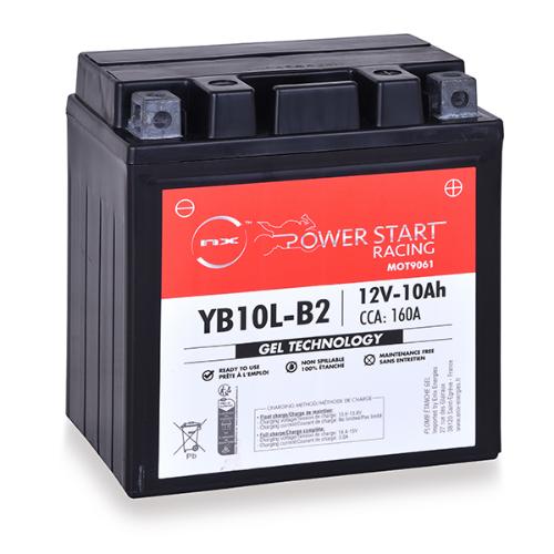 Batterie moto Gel NB10L-B2 / YB10L-A2 / 12N10-3B 12V 10Ah | AllBatteries