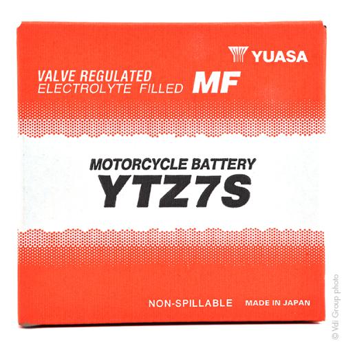 Batterie Yuasa YTZ7V 12V 6.3Ah - Batterie Moto Dry Prête à L'Emploi Haute Performance