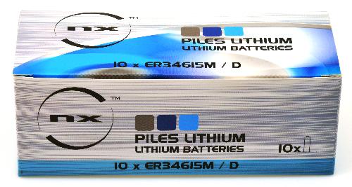 Lot De 2 Batteries ER34615M 3,6V Lithium - Compatibles DSC, ALEXOR, WT4911 - Pour Sirènes Extérieures Sans Fil