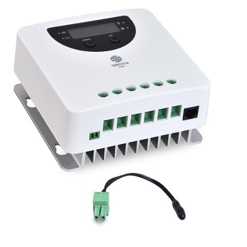 Solartronics Accessoire Solaire Set 1500 Watt Convertisseur 30A Régulateur de Charge Câble Fiche Batterie Photovoltaïque Installation Autonome