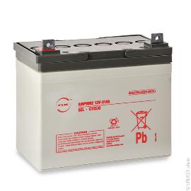 Batteries AGM 12V 36Ah Kung - Lot De 2, Décharge Profonde, Pour Fauteuil Roulant Ou Scooter